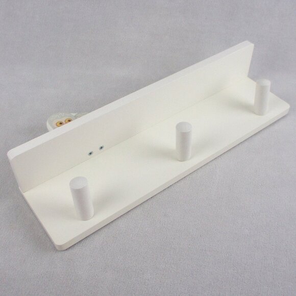 IKEA Owl Wall Shelf and Hooks KLADE VANDRING White and Grey Vintage 1990s - Picture 7 of 10